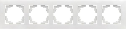 Валенсия рамка 5-местная белая EKF PROxima