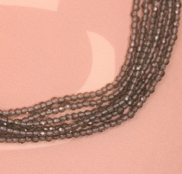Бусины нить серый 2 мм шпинель