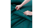 Постельное белье GoodNight Сатин Делюкс 2 сп. с евро (с нав. 50х70) изумруд