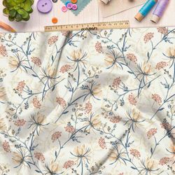 Ткань поплин нежные соцветия