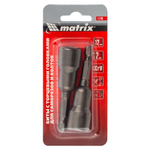 Биты с торцевыми головками 12 мм, 65 мм, 2 шт. Matrix