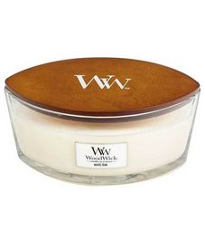 Белый тик, ароматическая свеча эллипс, WoodWick