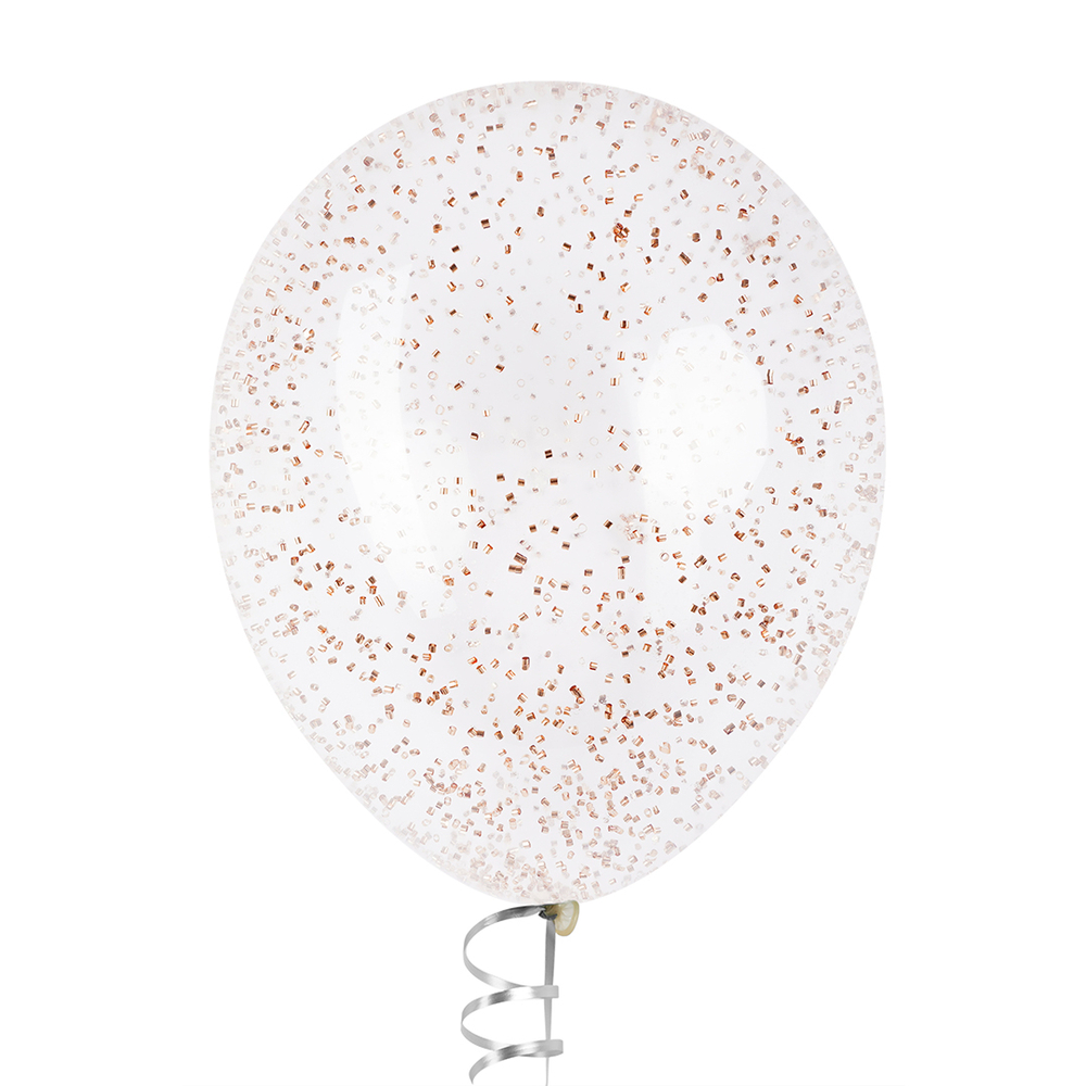 Конфетти фольга Цилиндр розовое золото, Металлик, 0,2 см, 20 г., ВВ