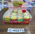 Точилка "Фаст-Фуд" 4*3*2,7см, в силиконовом корпусе, пластиковый бокс 4 цвета микс, С-40275