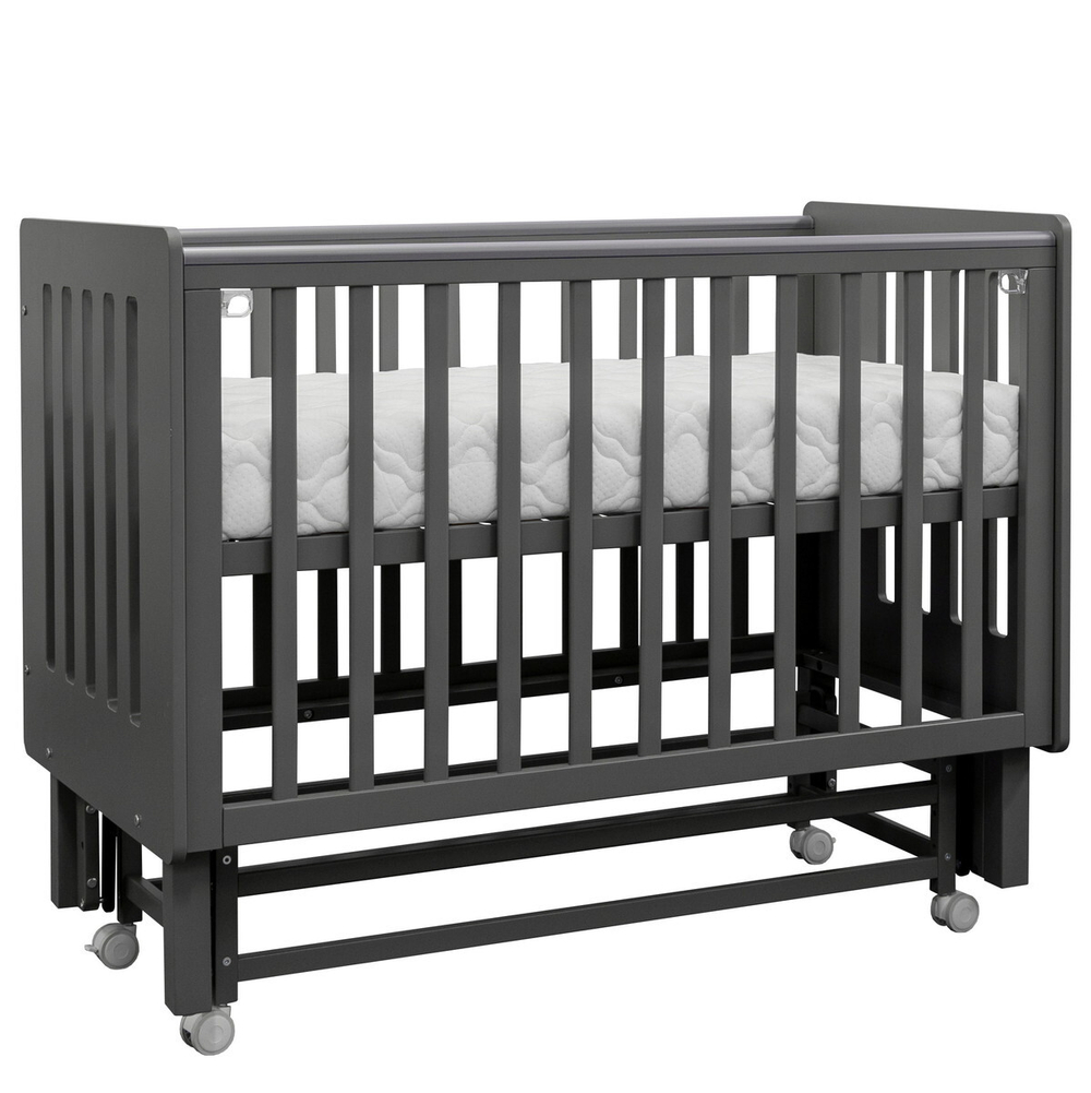 Кровать Antemi Mari 120х60 с маятником Ник 14 г Графит + НиК 15 г Графит