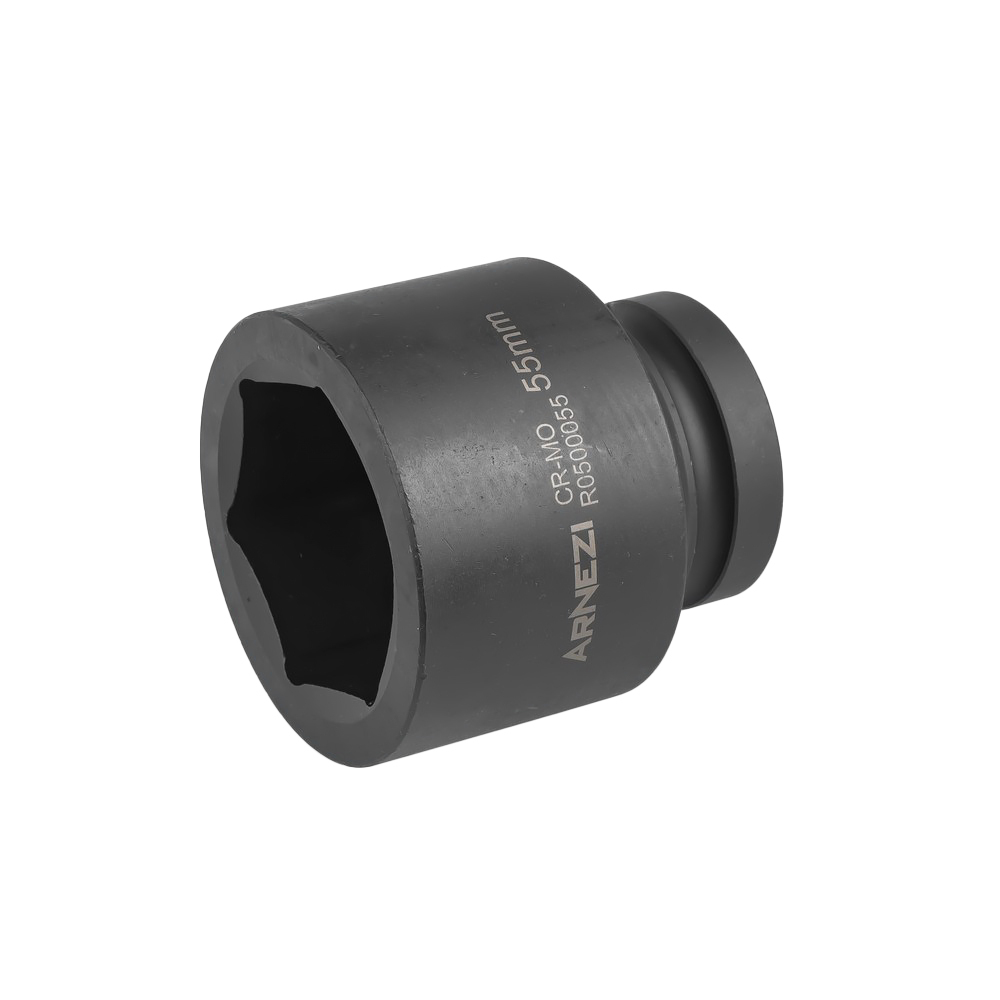 Головка ударная 1"DR 6-гр. 55 мм Cr-Mo, на холдере ARNEZI R0500055