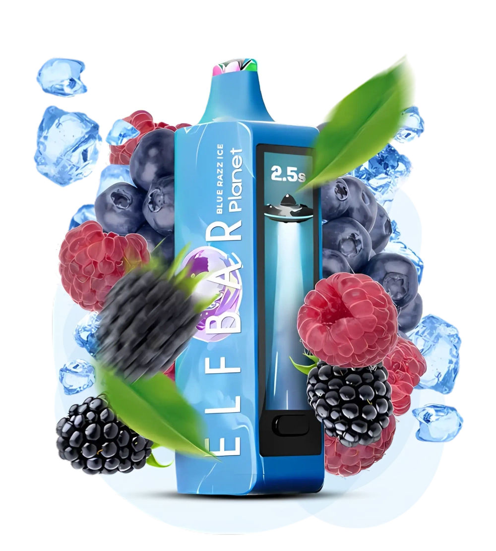 Elf Bar Planet 25000 - Blue Razz Ice (5% nic)