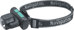 Фонарь Navigator 95 555 NPT-H38-ACCU налоб 1COBx3.2Вт+1LEDx3Вт,4реж,Li-ion1.2Ач