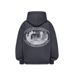 Худи Called a Garment Stamp Heavy Cotton Zip Hoodie "Charcoal Blue"