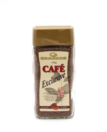 Кофе растворимый Grandos Exclusive, 100 г стеклянная банка (Грандос)