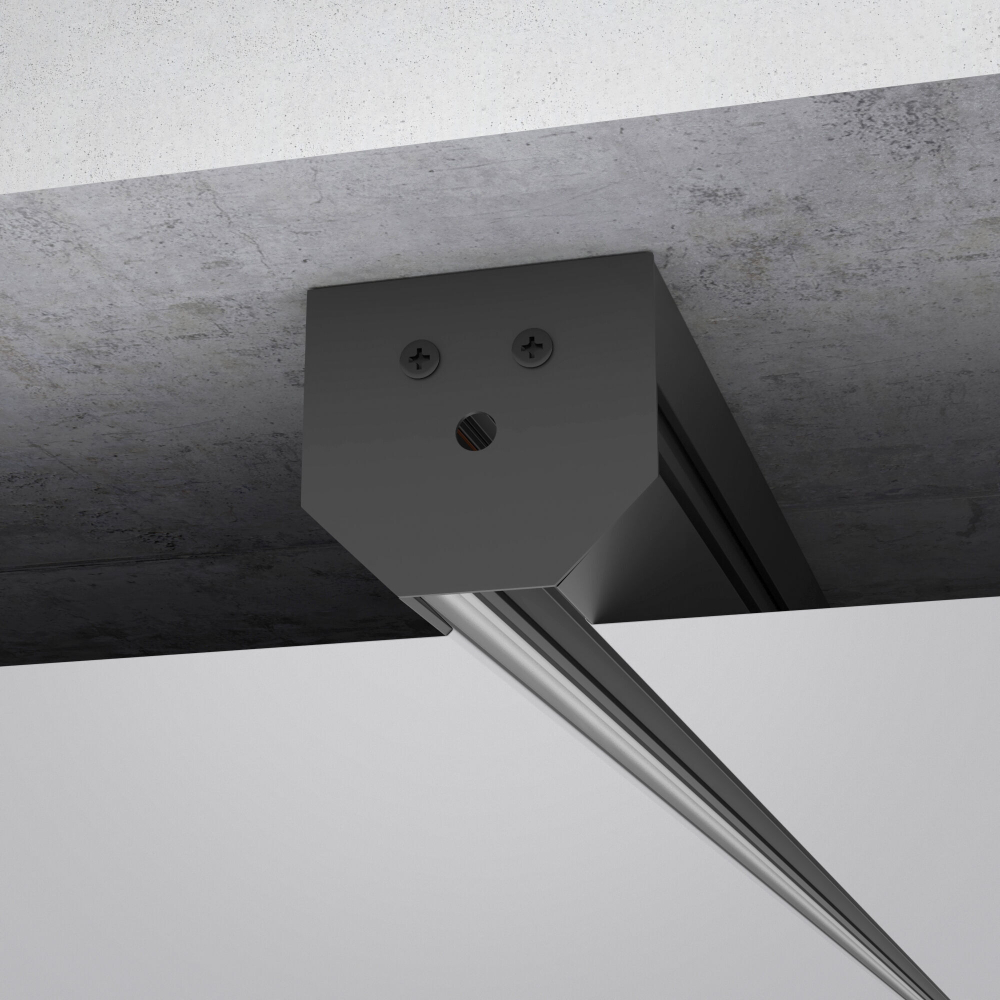 Шинопровод магнитный в натяжной потолок Elektrostandard Slim Magnetic с декоративными вставками черный 2м 85204/00 черный