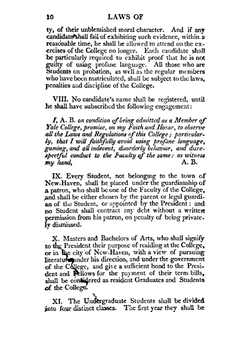 The laws of Yale college, in New-Haven | Yale University