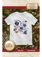 Термонаклейка на одежду, термопринт Цветы