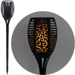 Фонарь садовый «Факел большой» 77*12 см, на солнечной батарее, Теплый белый (эффект пламени)