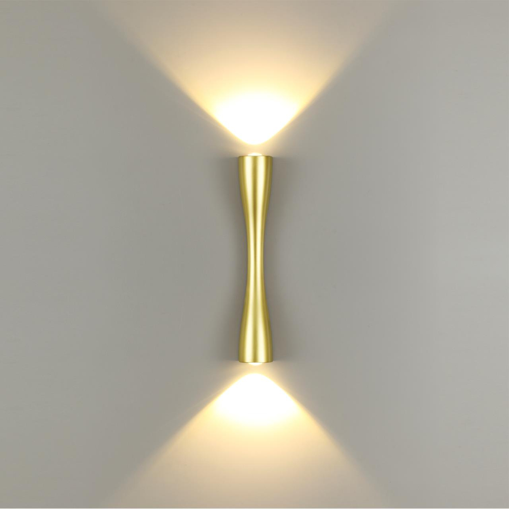 4292/10WL HIGHTECH ODL22 437 золотистый/металл Настенный светильник IP20 LED 10W 536Лм 3000K ANIKA