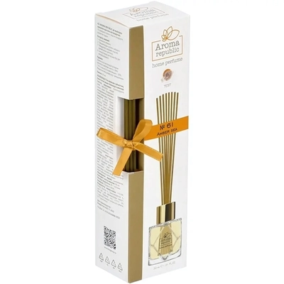 Ароматический диффузор в стеклянном флаконе 30мл «№61 Amber sea» AROMA REPUBLIC