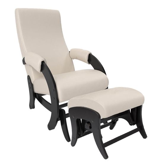 Кресло-глайдер 68М шпон с пуфом