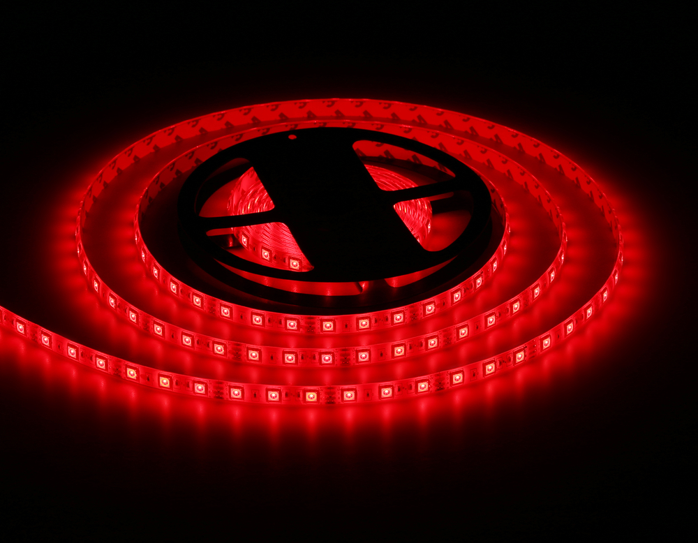 GS2302 5050 60Led/ 14.4W m/ 12V IP65 RGB/ 5000*10*2.87mm (4 конт.)