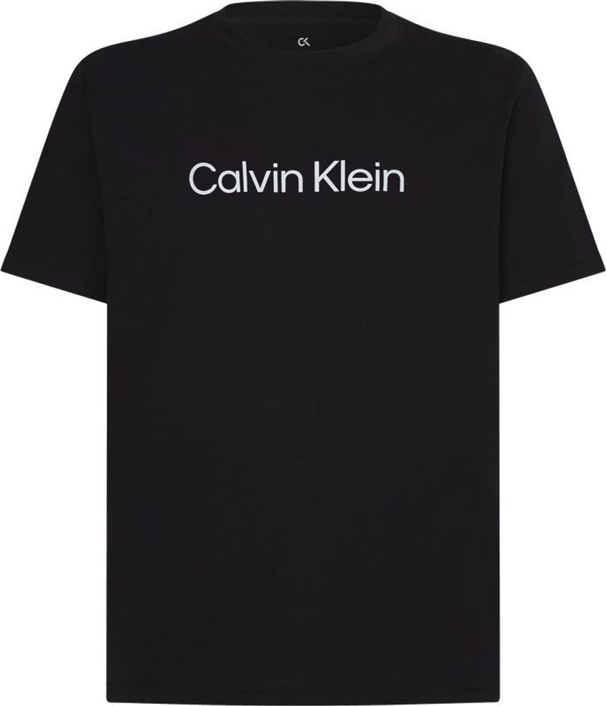 Мужская теннисная футболка Calvin Klein PW SS T-shirt - black beauty
