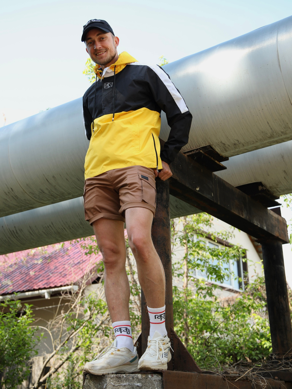 Анорак цветной желтый Город Горький легкий