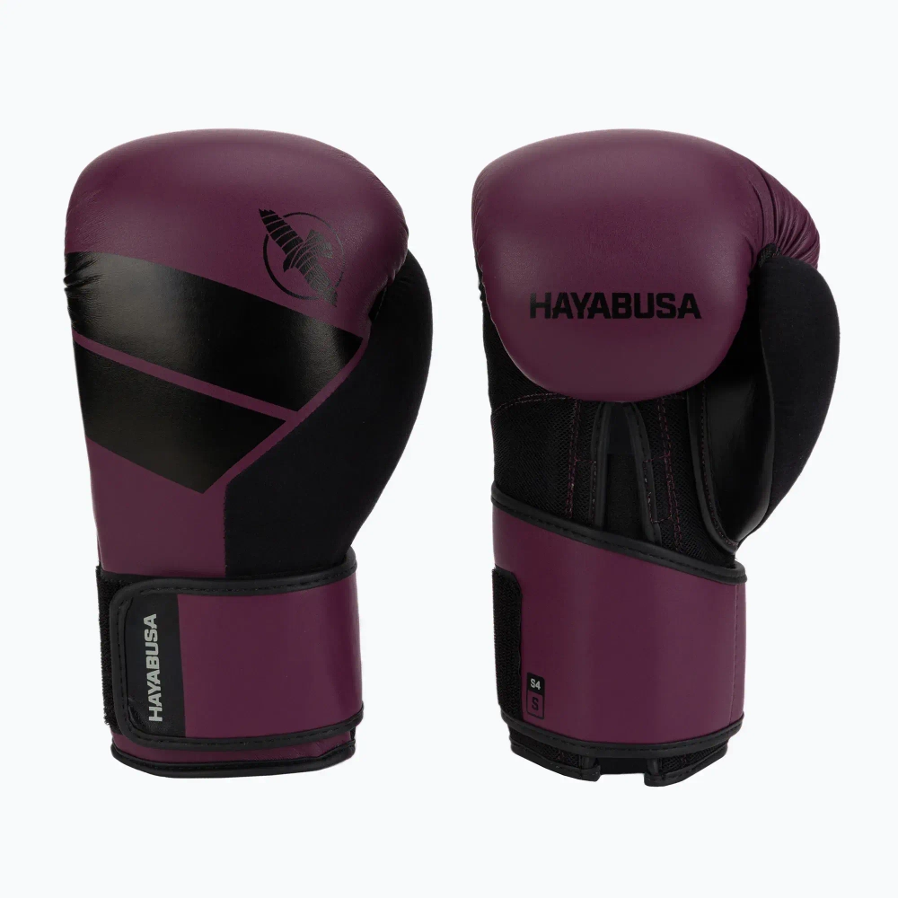 Боксёрские перчатки Hayabusa S4 бордово-фиолетовые