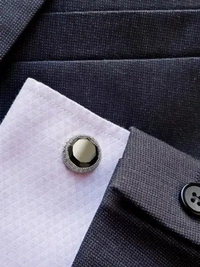 Запонки из серебра 925 пробы