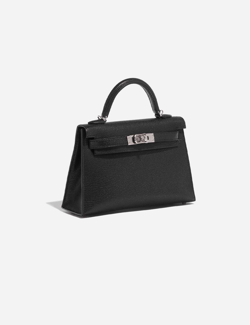 Сумка Hermes Chèvre Chamkila Mini Kelly 20 Palladium Hardware "Black"