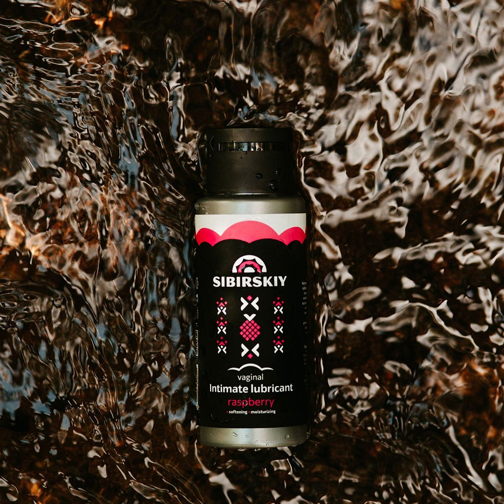 Интимный лубрикант на водной основе SIBIRSKIY с ароматом лесной малины - 100 мл.