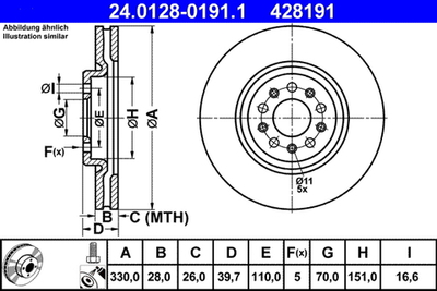 ATE - 24012801911-ATE - Brake Disc
