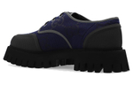 GUCCI GG Lace Up Shoes "Navy" Women"s