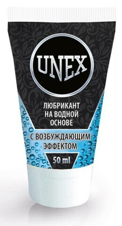 Возбуждающий лубрикант Unex на водной основе , 50 мл (Цвет: прозрачный)