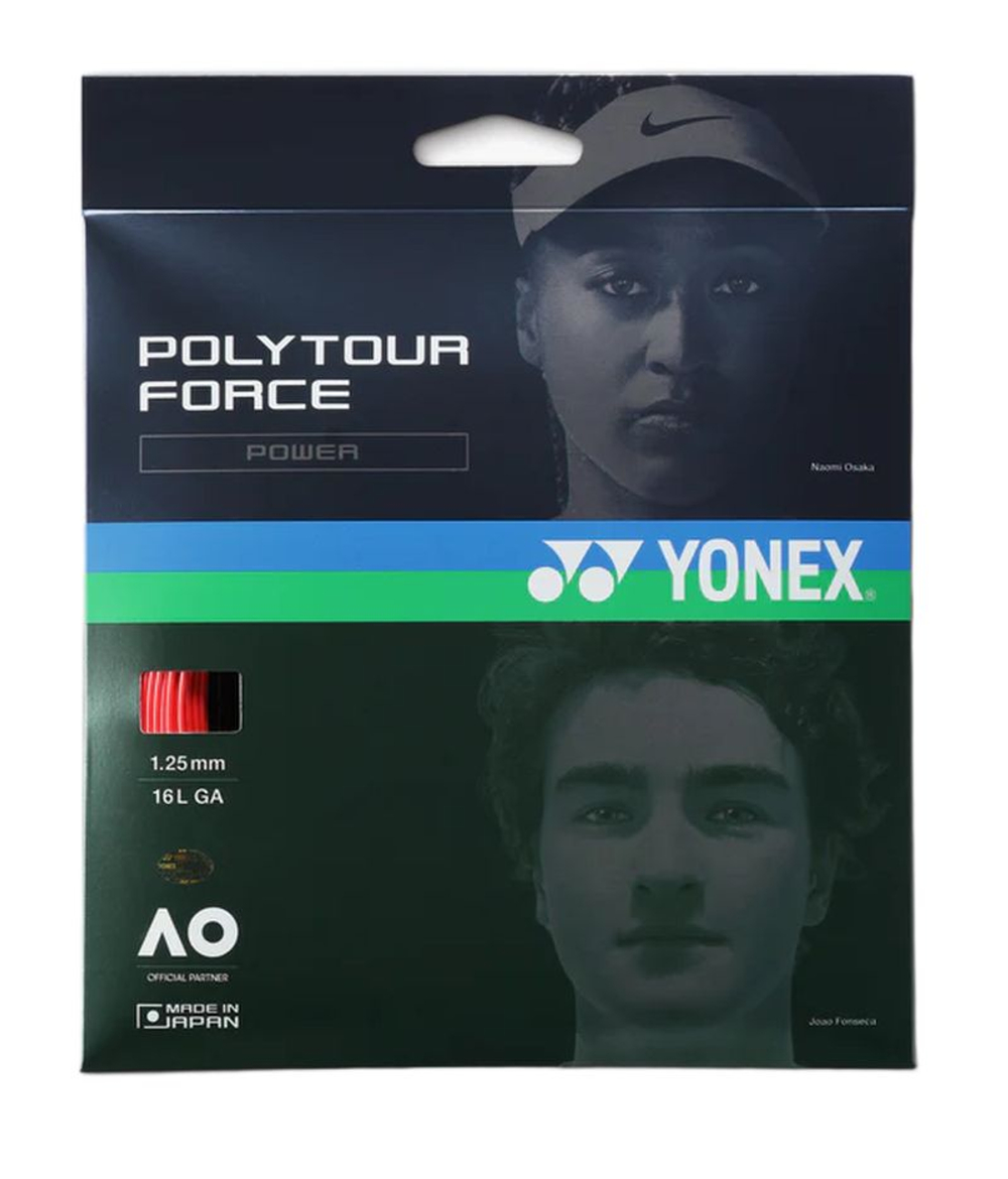 Теннисные струны Yonex Poly Tour Force (12 m) - bright red