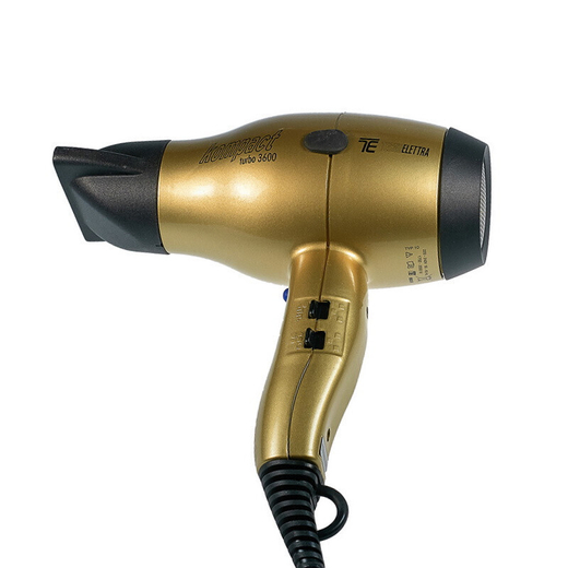 TecnoElettra Kompact Turbo 3600 Gold Профессиональный фен для волос