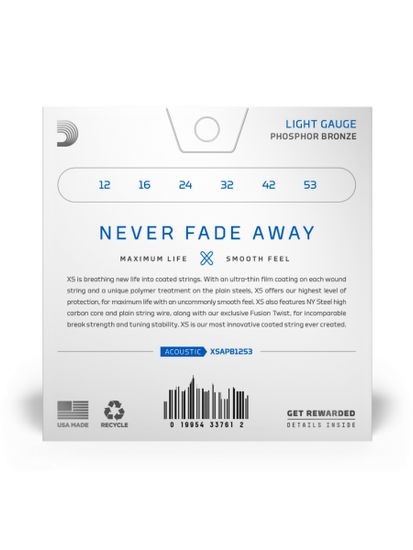 Струны для акустической гитары 12-53 D'Addario XS XSAPB1253