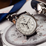 ZEPPELIN Quartz Movement Men"s Watches Watch White Dial Stainless Steel Case Genuine Leather Strap