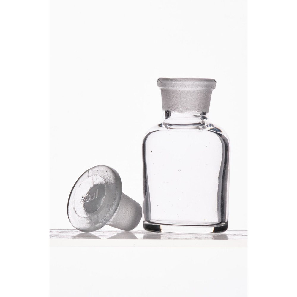 Склянка (штанглас), 30 мл, узкое горло, светлое стекло