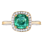 Кольцо с Изумрудом и Бриллиантами, R0070-37/3