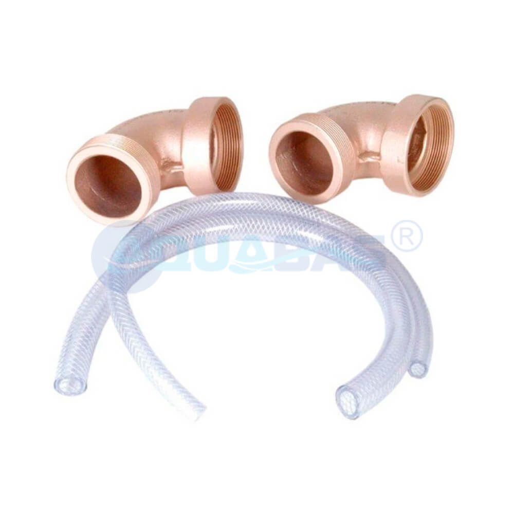 Угловой компл. 90° для Hugo Lahme TAIFUN/TAIFUN-DUO 2 1/2" НР- ВР + шланг в компл. 2 шт (7945050)