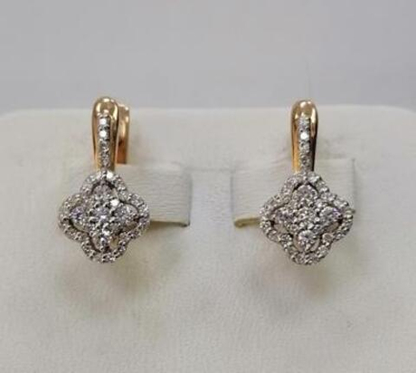 Серьги из золота с бриллиантами