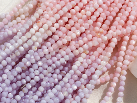 Нить бусин из перламутра градиент, 3мм гладкие