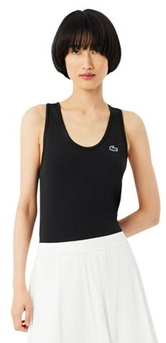 Женский топ теннисный Lacoste Sport Slim Fit Tank - black