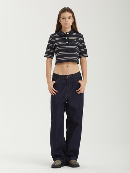 Женская Рубашка-поло Striped