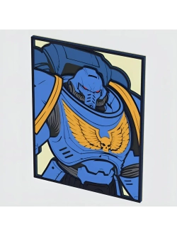 3D Картина по номерам из дерева Космодесантник, 23x30 см