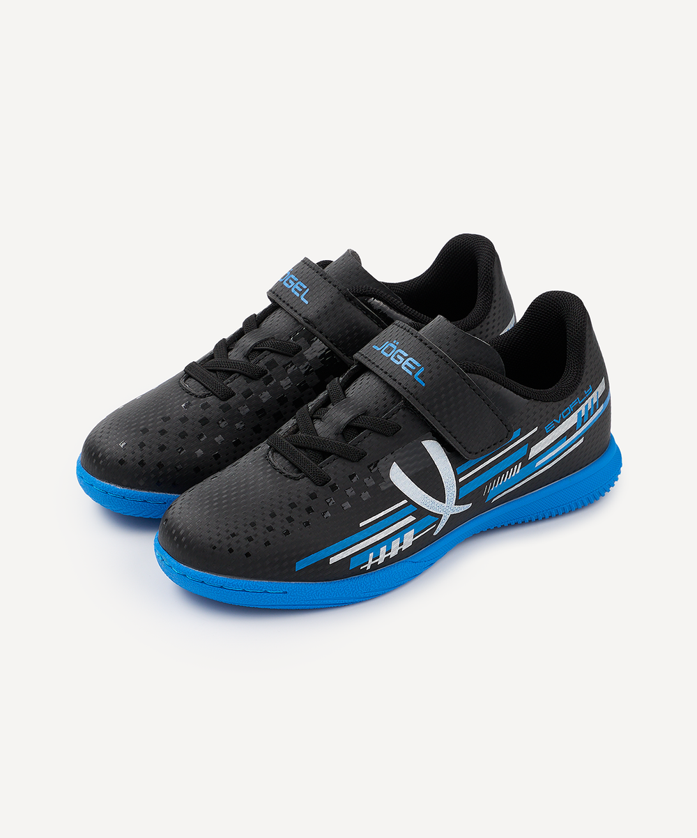 Бутсы зальные Evofly IN Talant Black/blue, детский
