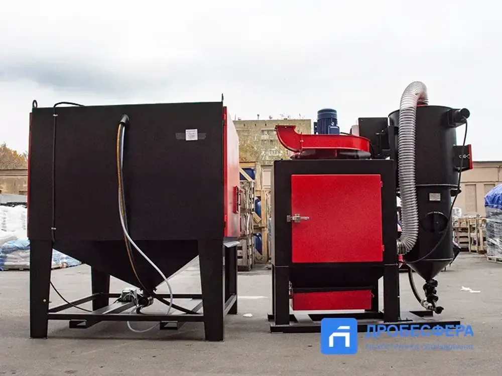 Пескоструйная камера PST КСО-150-Н-ФВР-М (4кВт) с боковой загрузкой