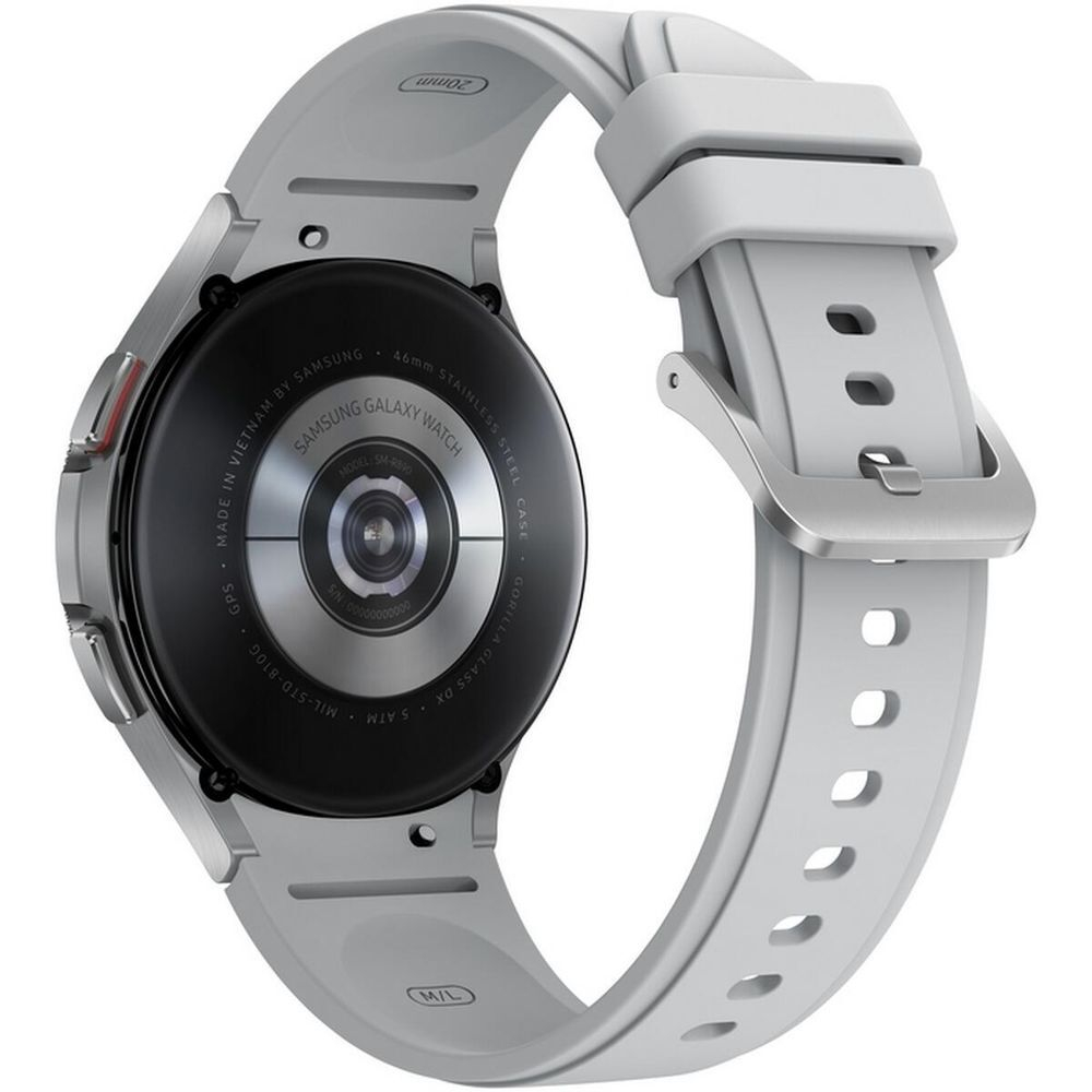 Смарт-часы Samsung Galaxy Watch4 Classic, 46 мм серебрянные (SM-R890NZSAINS)