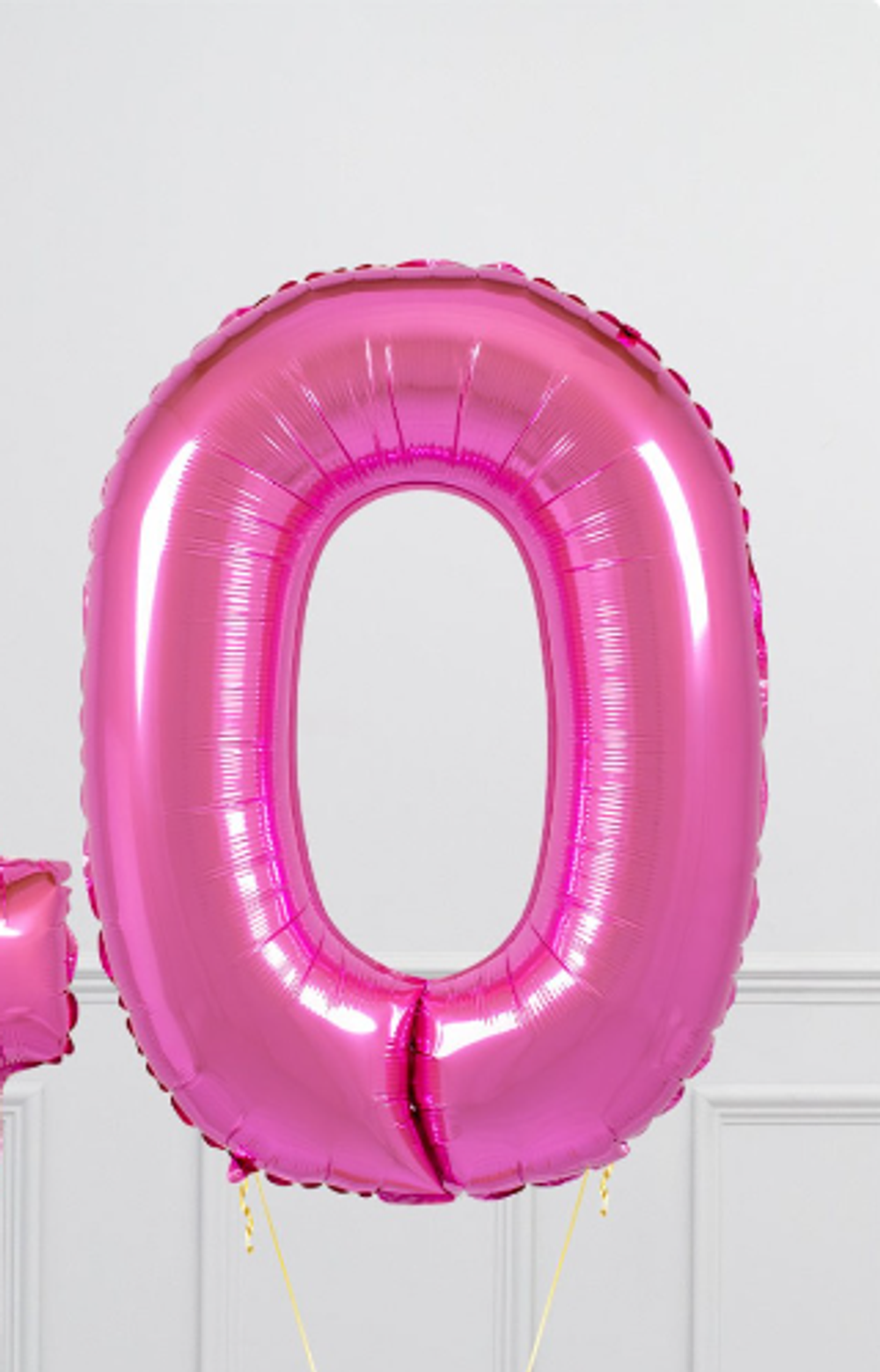 FM Шар 40" / 102 см "Цифра 0" фуксия фуше (БГ-60)  Изображение4