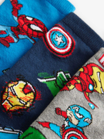 Носки хлопковые для мальчика Next B27-928, 3 шт., Синий, Серый