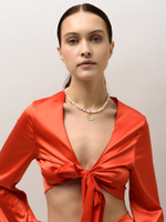 Чокер "Lotus pearl" Gold