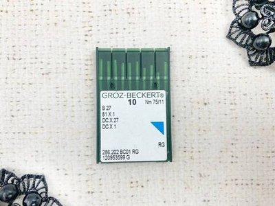 Игла промышленная, оверлок ткань 75/11 В27, 10 игл